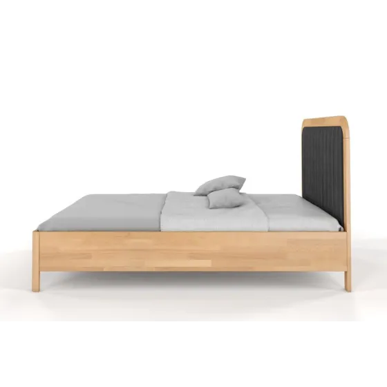 Lit en bois massif finition naturel collection VERDE