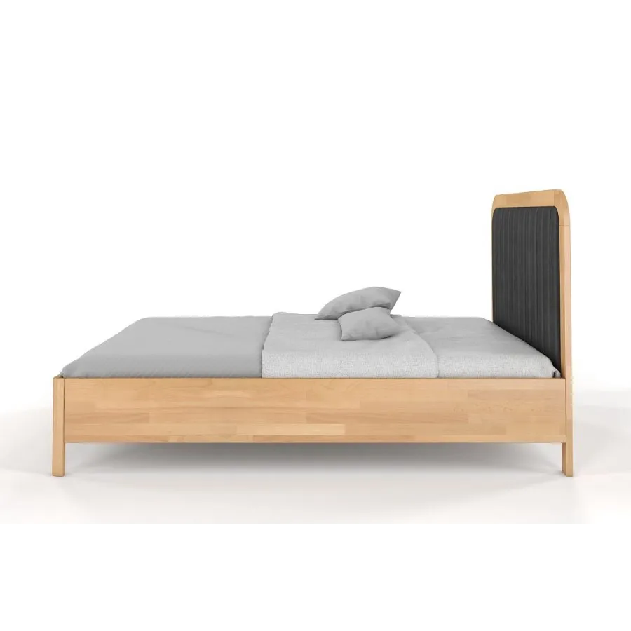 Lit en bois massif finition naturel collection VERDE