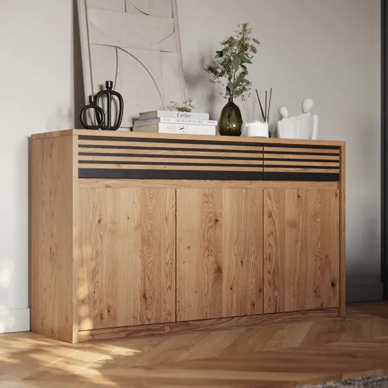 Commode bois chêne massif collection Rivaro