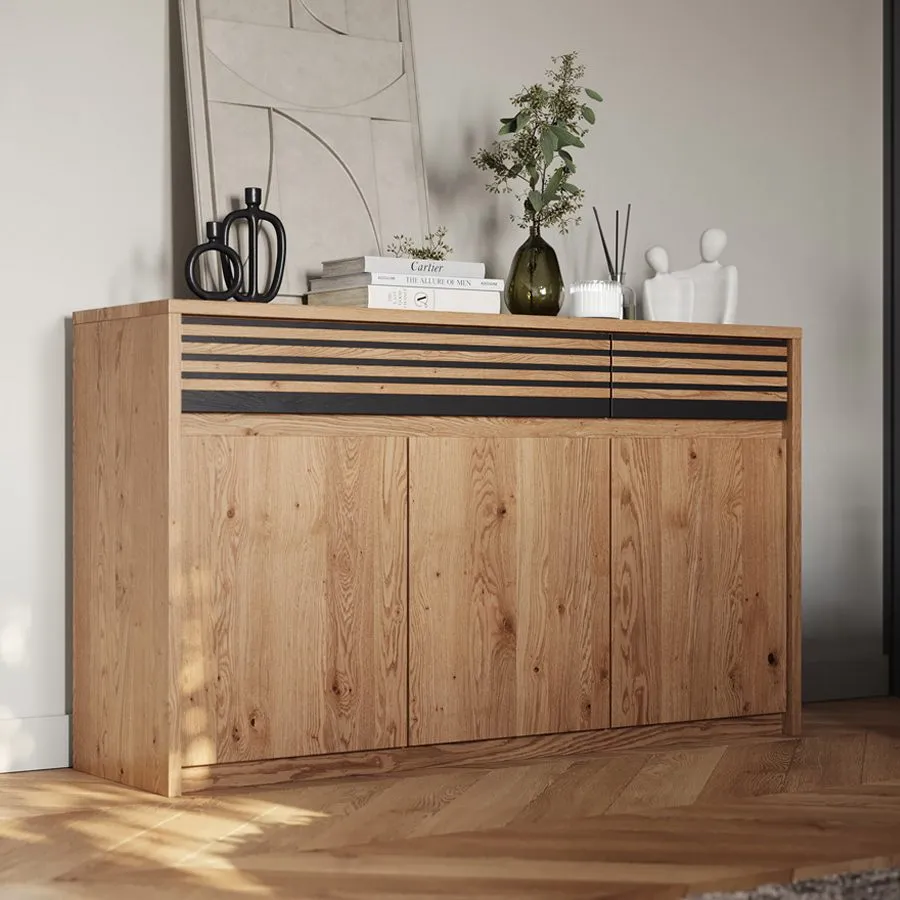 Commode bois chêne massif collection Rivaro