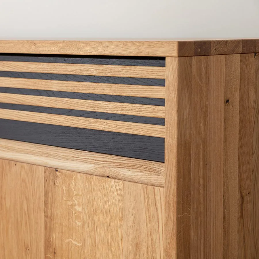 Commode en chêne massif collection Rivaro