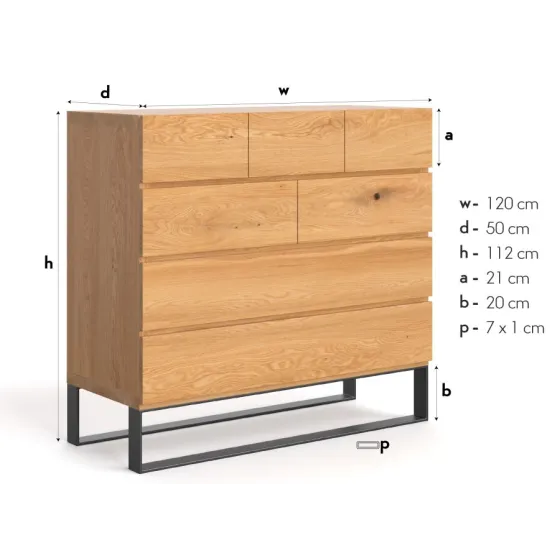 Commode haute collection EDGE