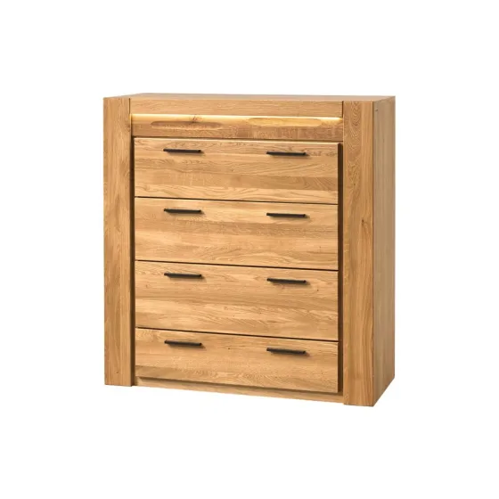Commode en bois massif clair collection BAROS