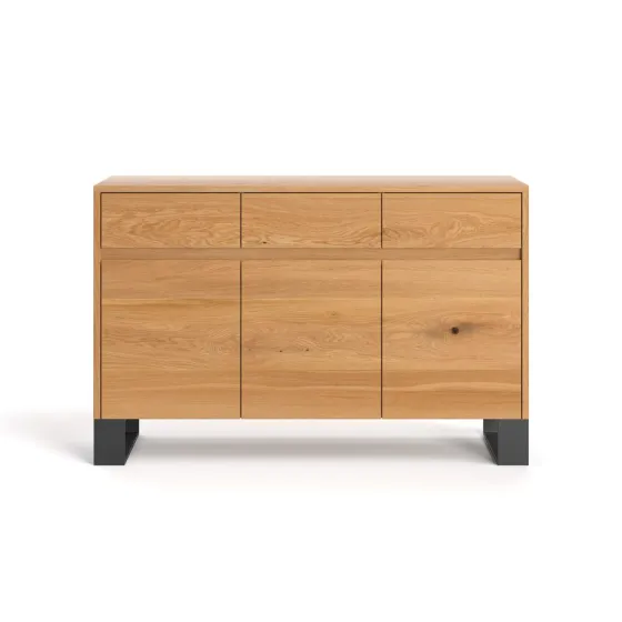 Commode en bois design 3 portes 3 tiroirs collection Ray