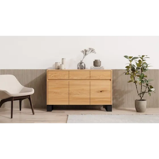 Commode en bois design pour salon collection Ray