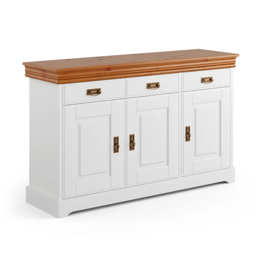 Commode pin blanc et miel collection Toscana