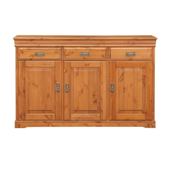 Commode bois 3 tiroirs 3 portes collection Toscana