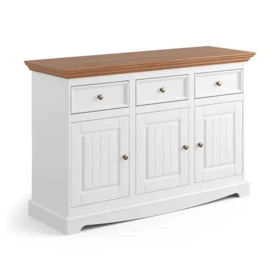 Commode en pin blanc et miel collection Ancona