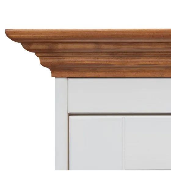 Commode bois massif blanchi collection Ancona