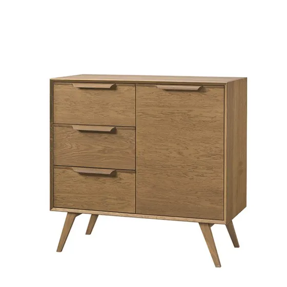 Commode bois massif teinte foncé Collection Hanko