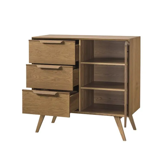 Commode 3 tiroirs 1 porte collection Hanko
