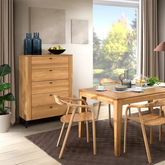Commode bois à tiroirs pour séjour collection AURO