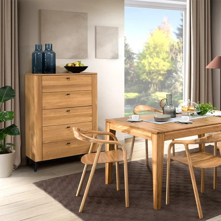 Commode bois à tiroirs pour séjour collection AURO
