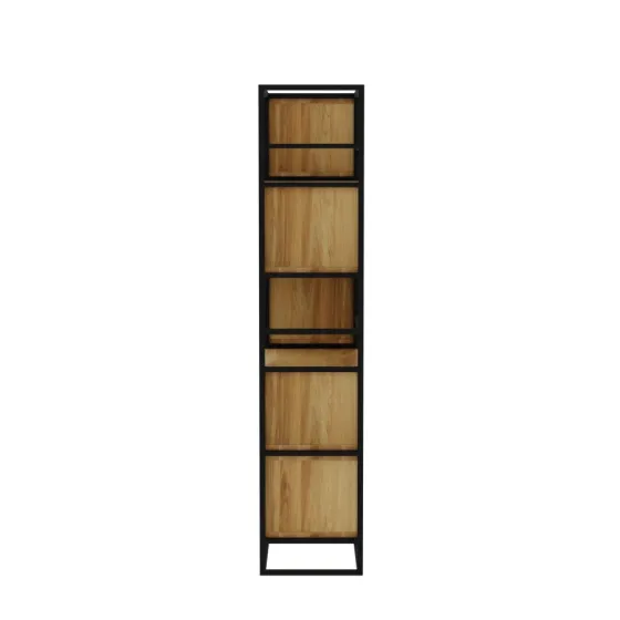 Grande bibliothèque bois et métal collection Flexa