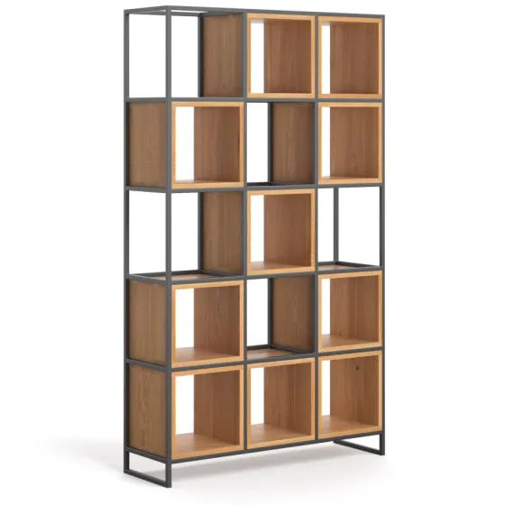 Bibliothèque bois métal design collection RAY