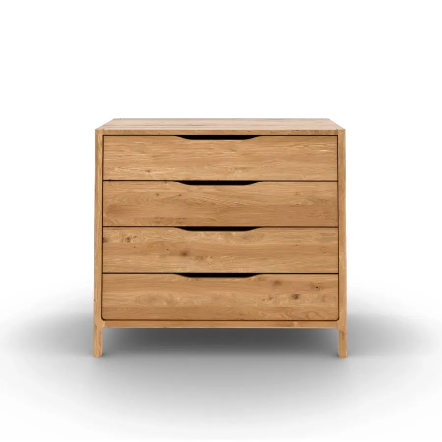 Commode en chêne 4 tiroirs collection TWIST