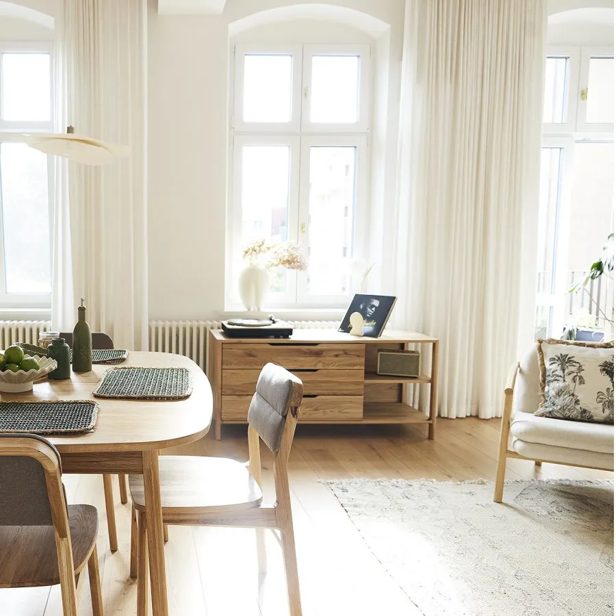 Commode  chêne basse pour séjour collection TWIST