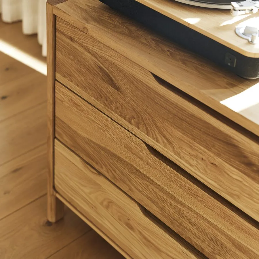 Commode  chêne naturel collection TWIST