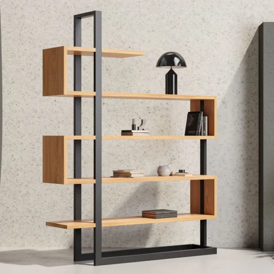 Bibliothèque design bois collection EDGE