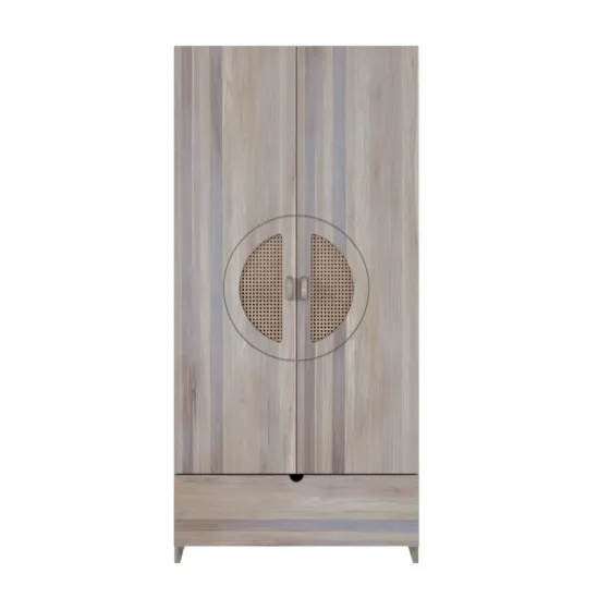 Armoire chêne massif blanchi collection ANO