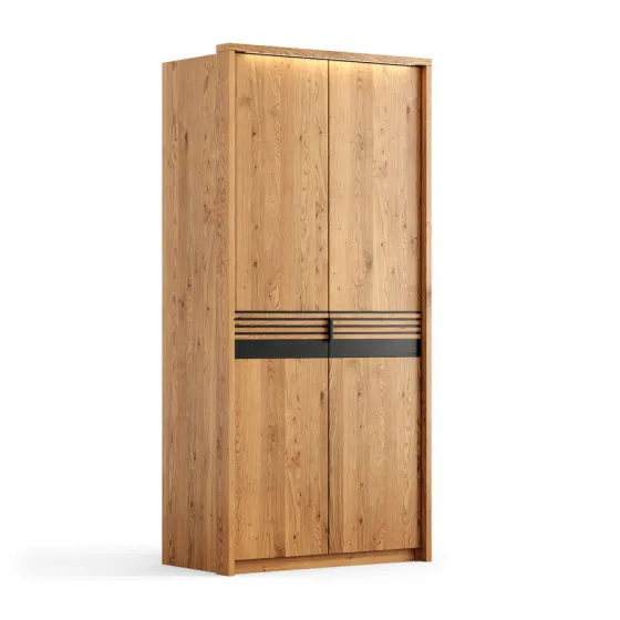 Armoire en chêne massif 2 portes collection Rivaro