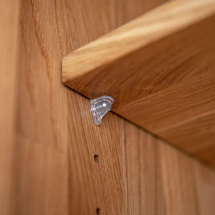 Etagère de rangement pour armoire en chêne massif Rivaro