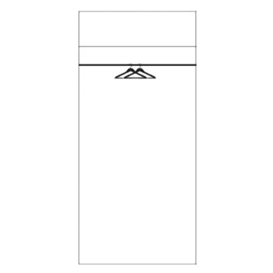 Armoire en chêne massif 2 portes collection de mobilier Rivaro
