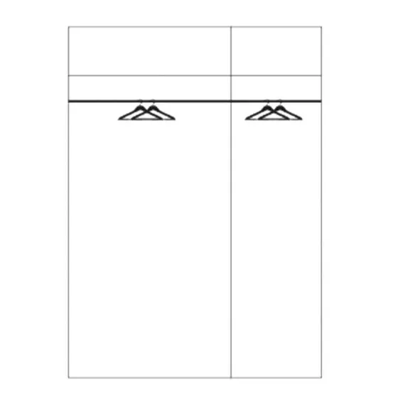 Armoire en chêne massif aménagement intérieur collection Rivaro