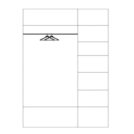 Etagère de rangement pour armoire en chêne massif Rivaro