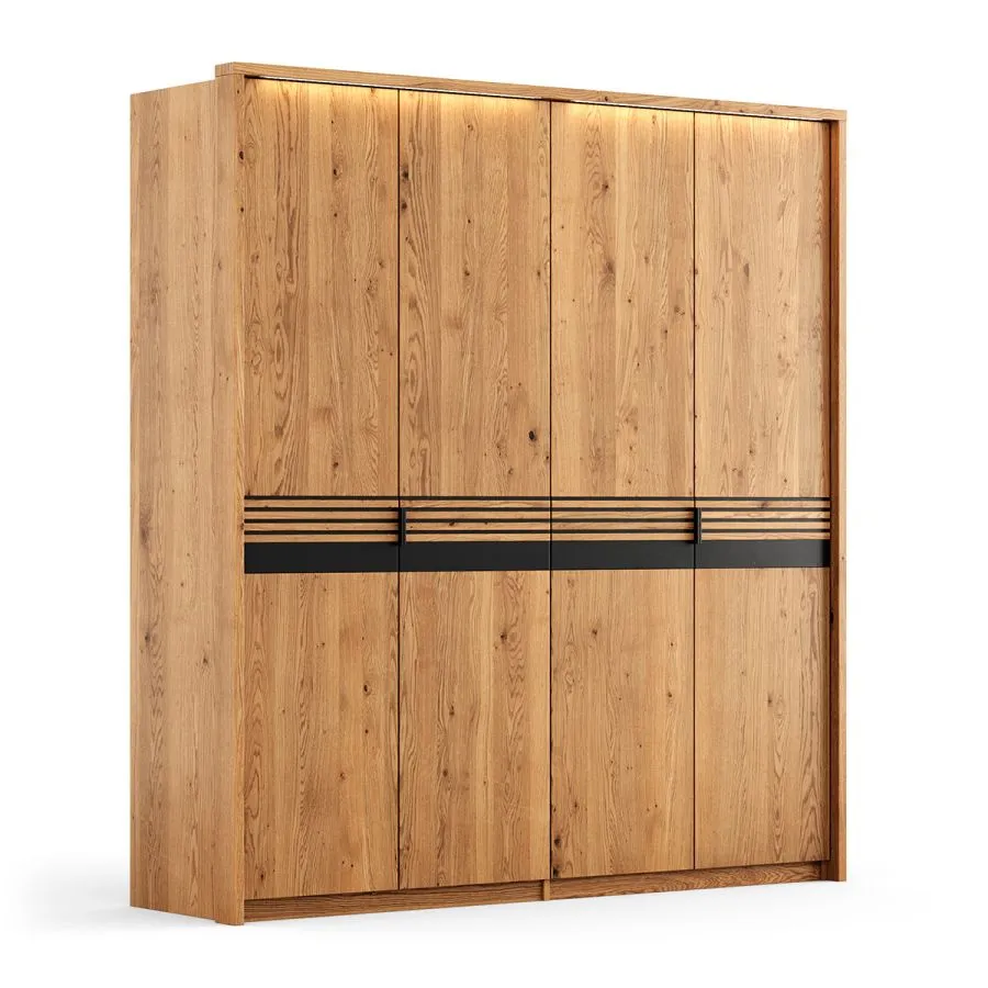 Tiroirs de rangement interne pour Armoire en chêne massif Rivaro