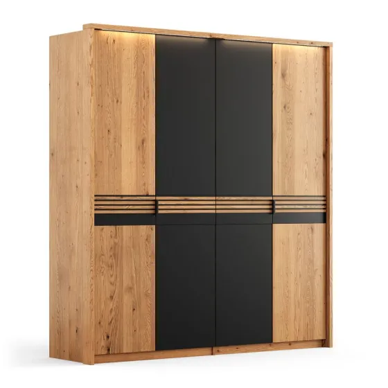 Tiroirs de rangement interne pour Armoire en chêne massif Rivaro