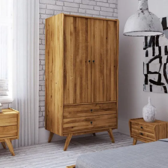 Armoire en chêne massif ancienne collection Vintage
