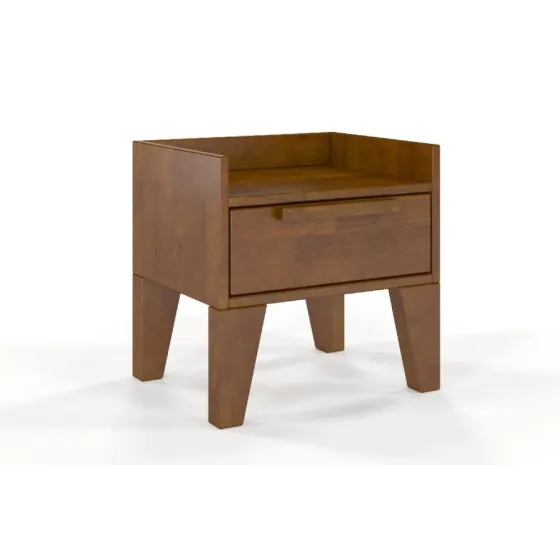 Table de nuit en bois finition noyer collection AGA