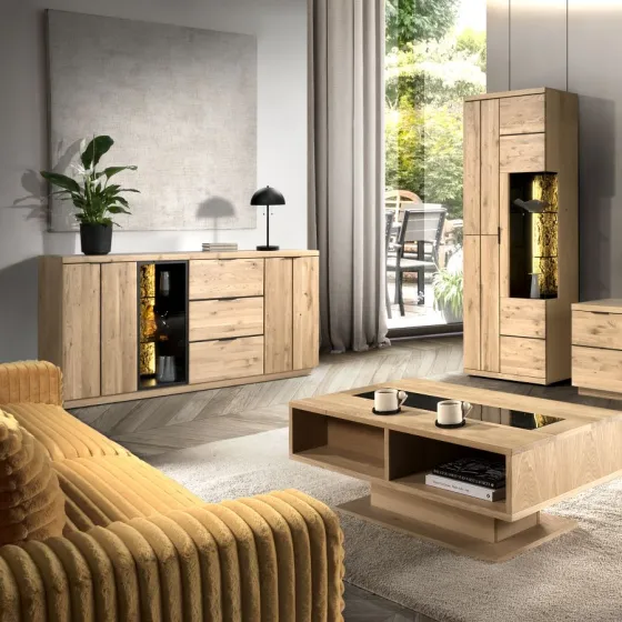 Buffet chêne massif clair collection Bianco