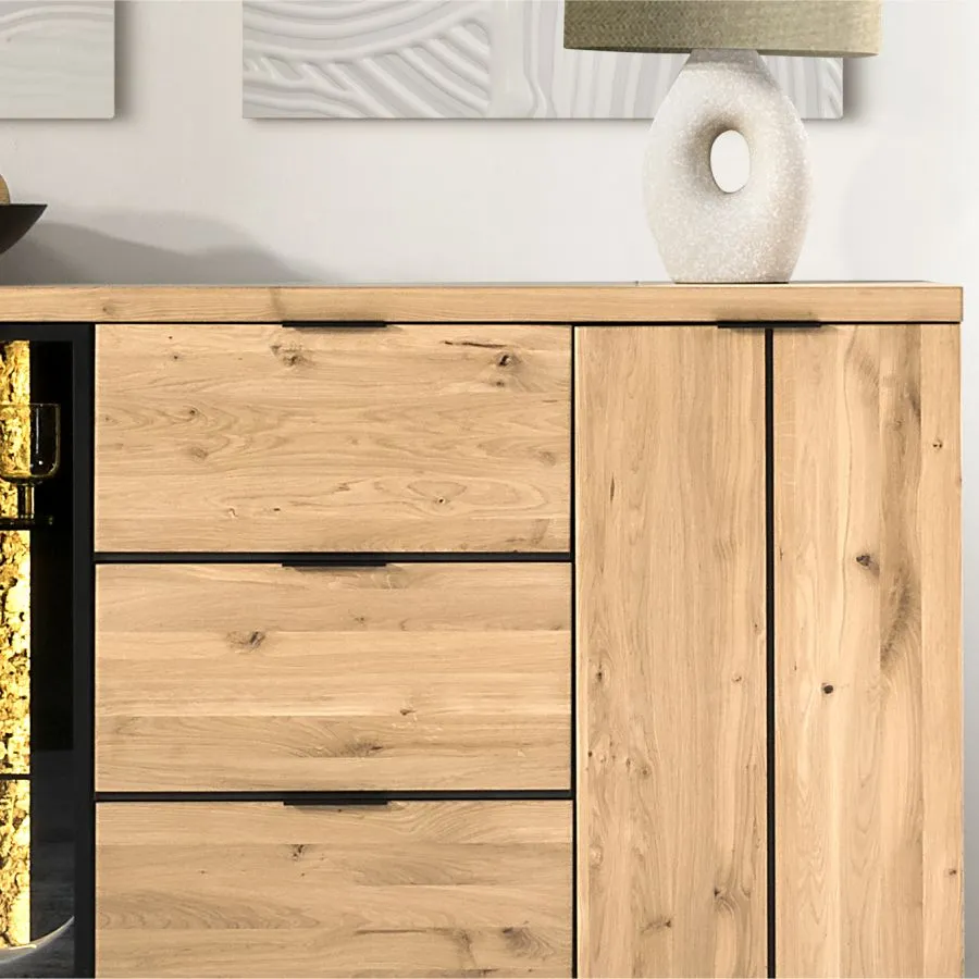 Buffet chêne clair moderne collection Bianco