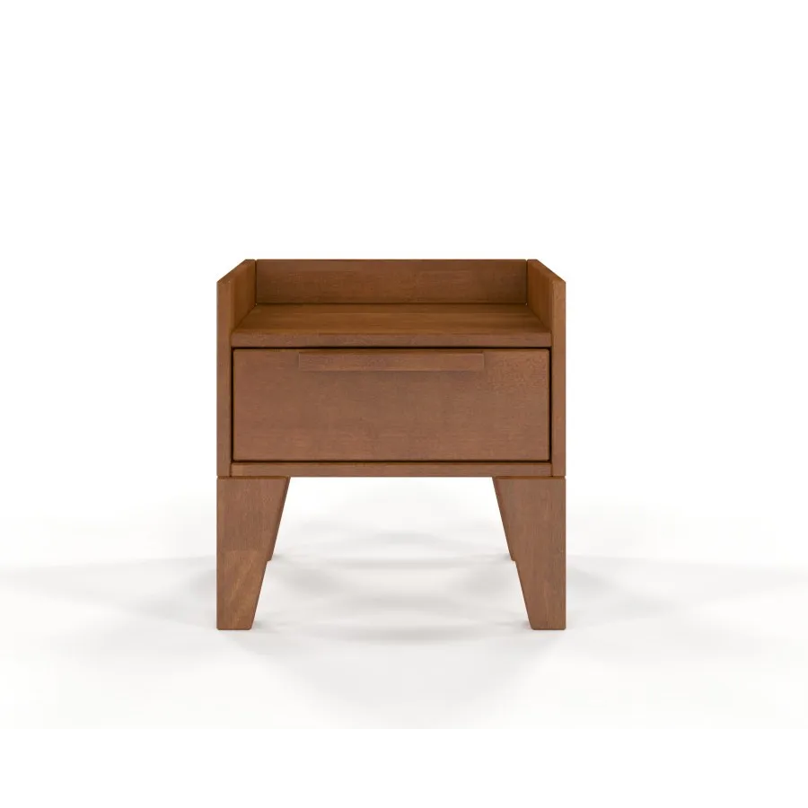 Table de nuit en bois noyer 1 tiroir collection AGA