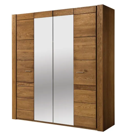 Armoire 4 portes en bois massif collection BAROS