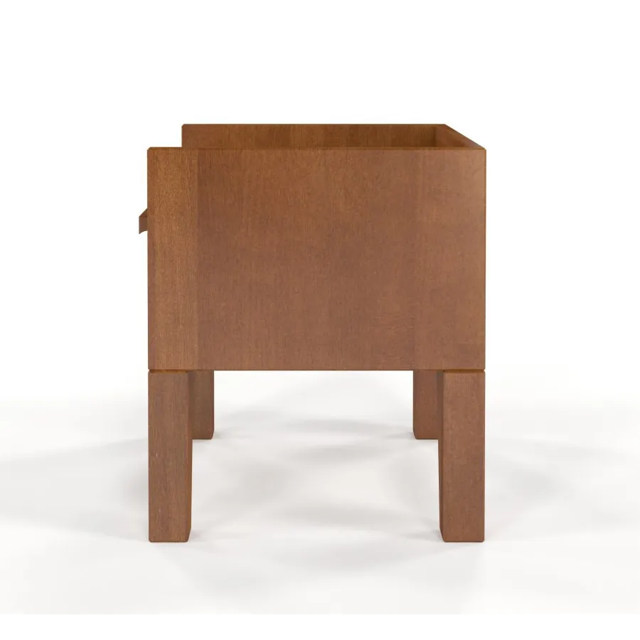 Chevet en bois style scandinave finition noyer collection AGA