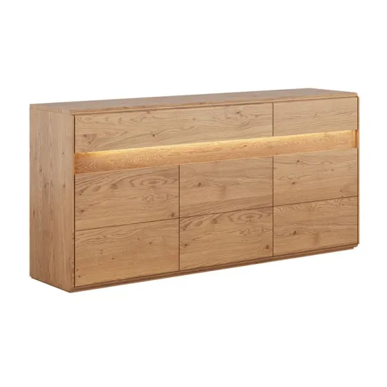 Buffet chêne massif avec LED collection Laviano