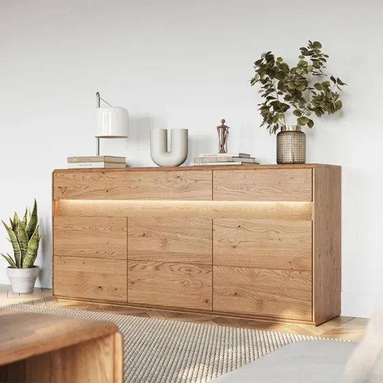 Buffet chêne massif 3 portes collection Laviano