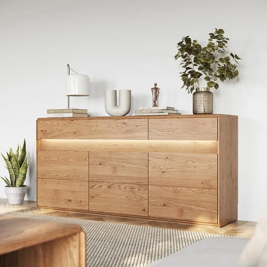 Buffet chêne massif 3 portes collection Laviano