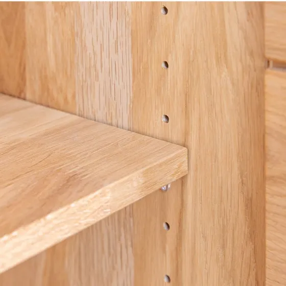 Buffet chêne massif avec niches de rangement collection Laviano
