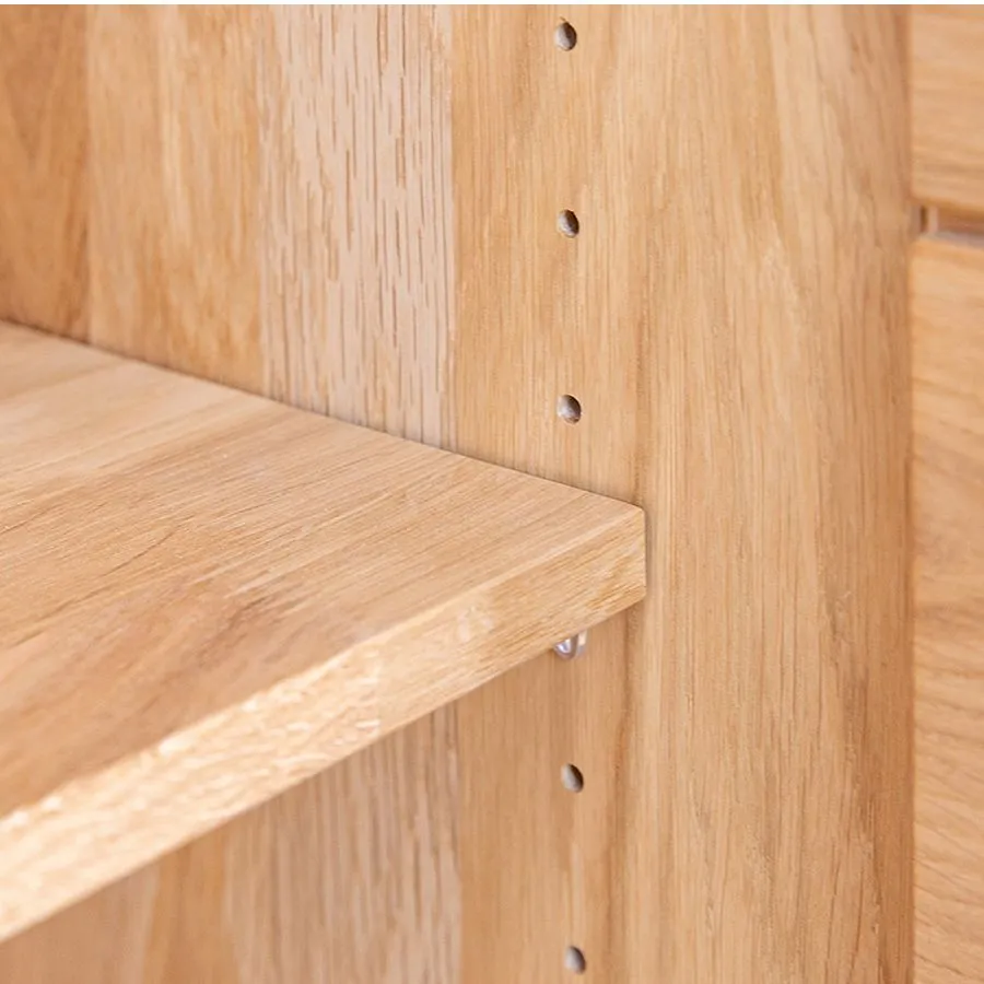 Buffet chêne massif avec niches de rangement collection Laviano