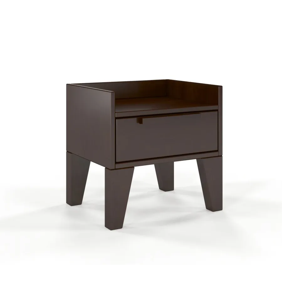 Table de nuit en bois finition wenge collection AGA