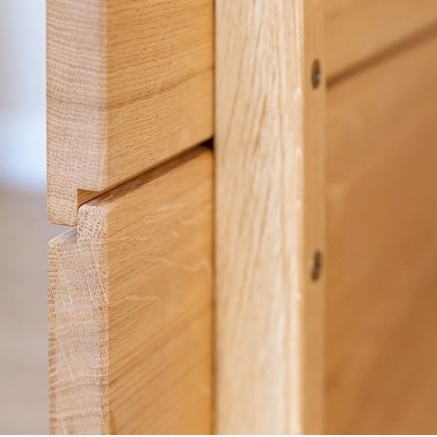 Buffet chêne massif avec portes battantes collection Laviano