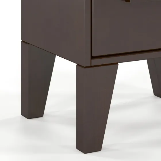 Table de nuit en bois wenge  haut de gamme collection AGA