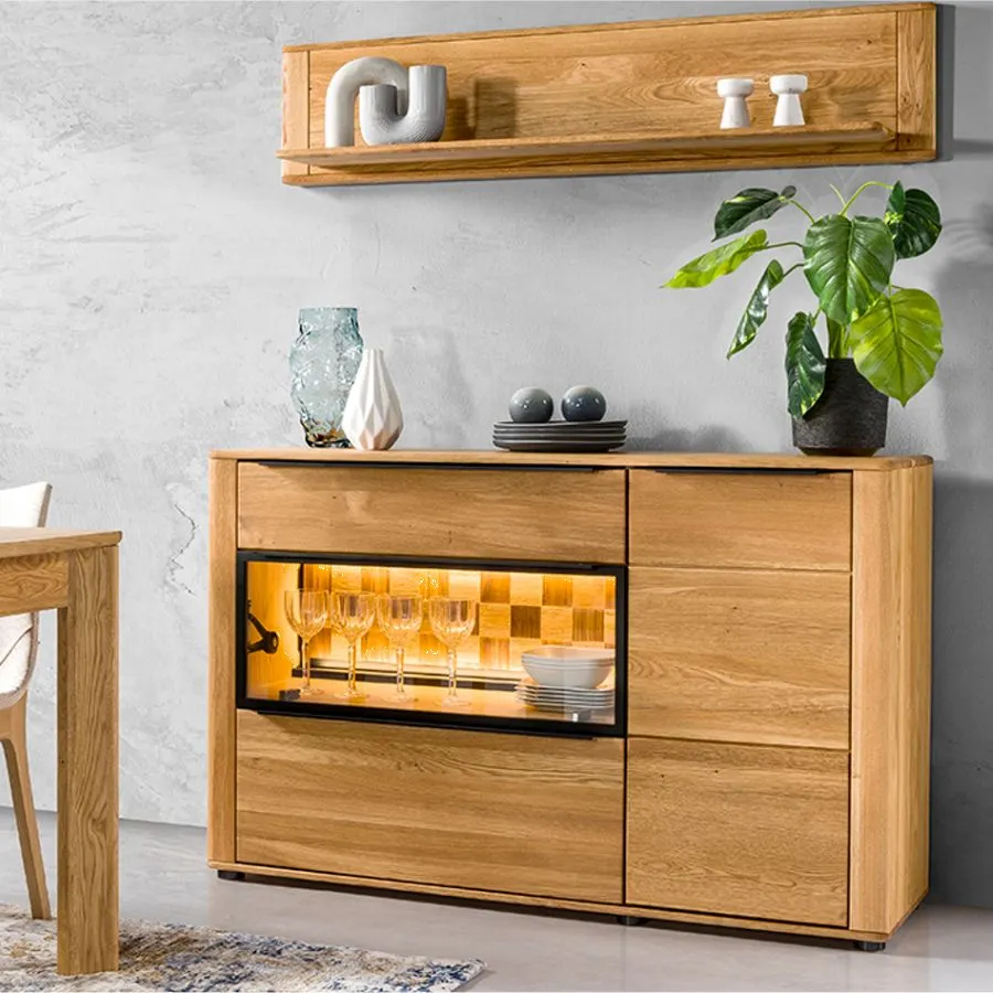 Buffet chêne avec LED pour ameublement collectionTivoli