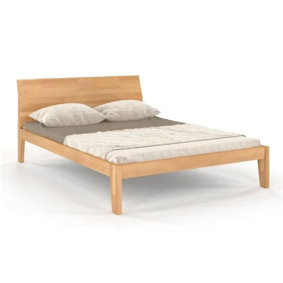 Lit en bois massif 160 x 200 finition naturel collection AGA