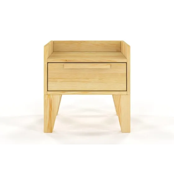Chevet en bois pin naturel 1 tiroir collection AGA
