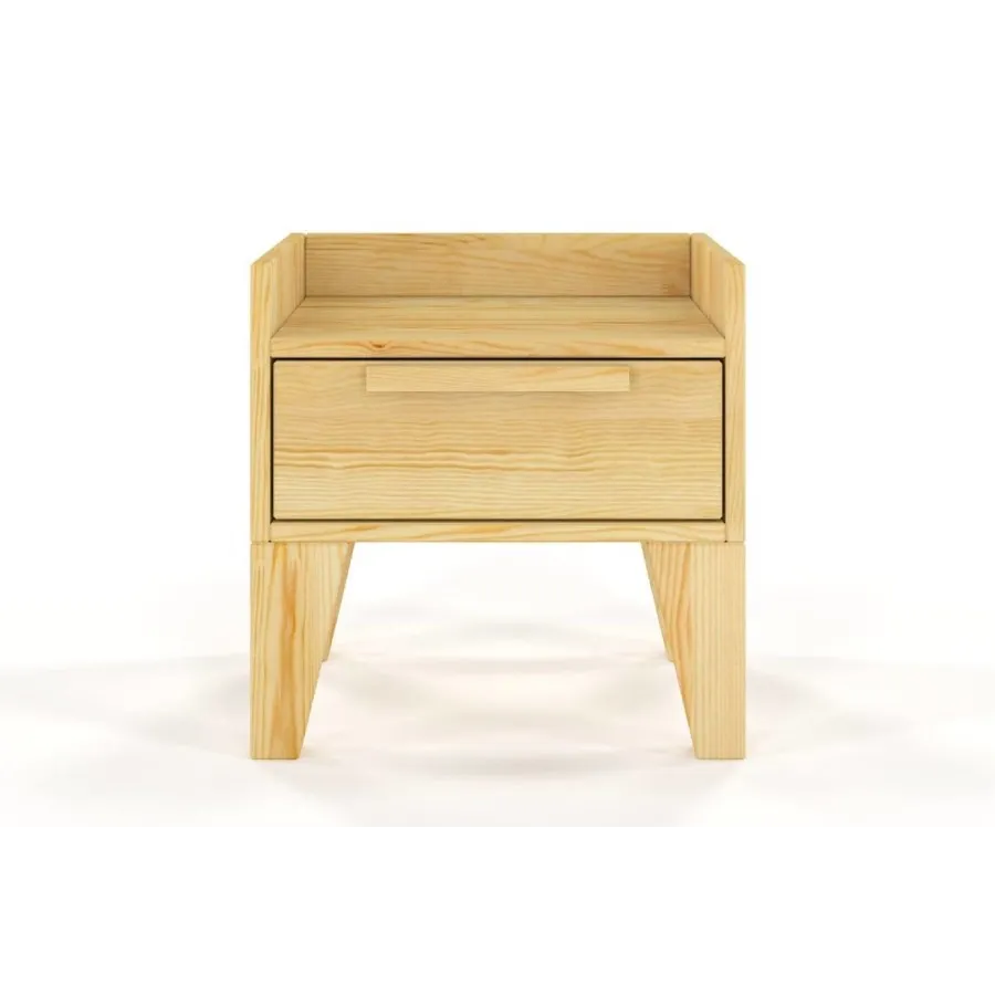 Chevet en bois pin naturel 1 tiroir collection AGA